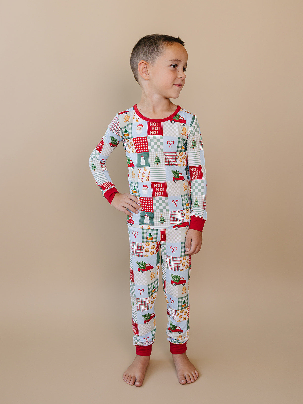 Bamboo Two Piece Set | Christmas Patchwork