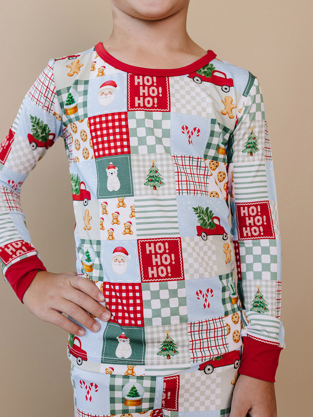 Bamboo Two Piece Set | Christmas Patchwork