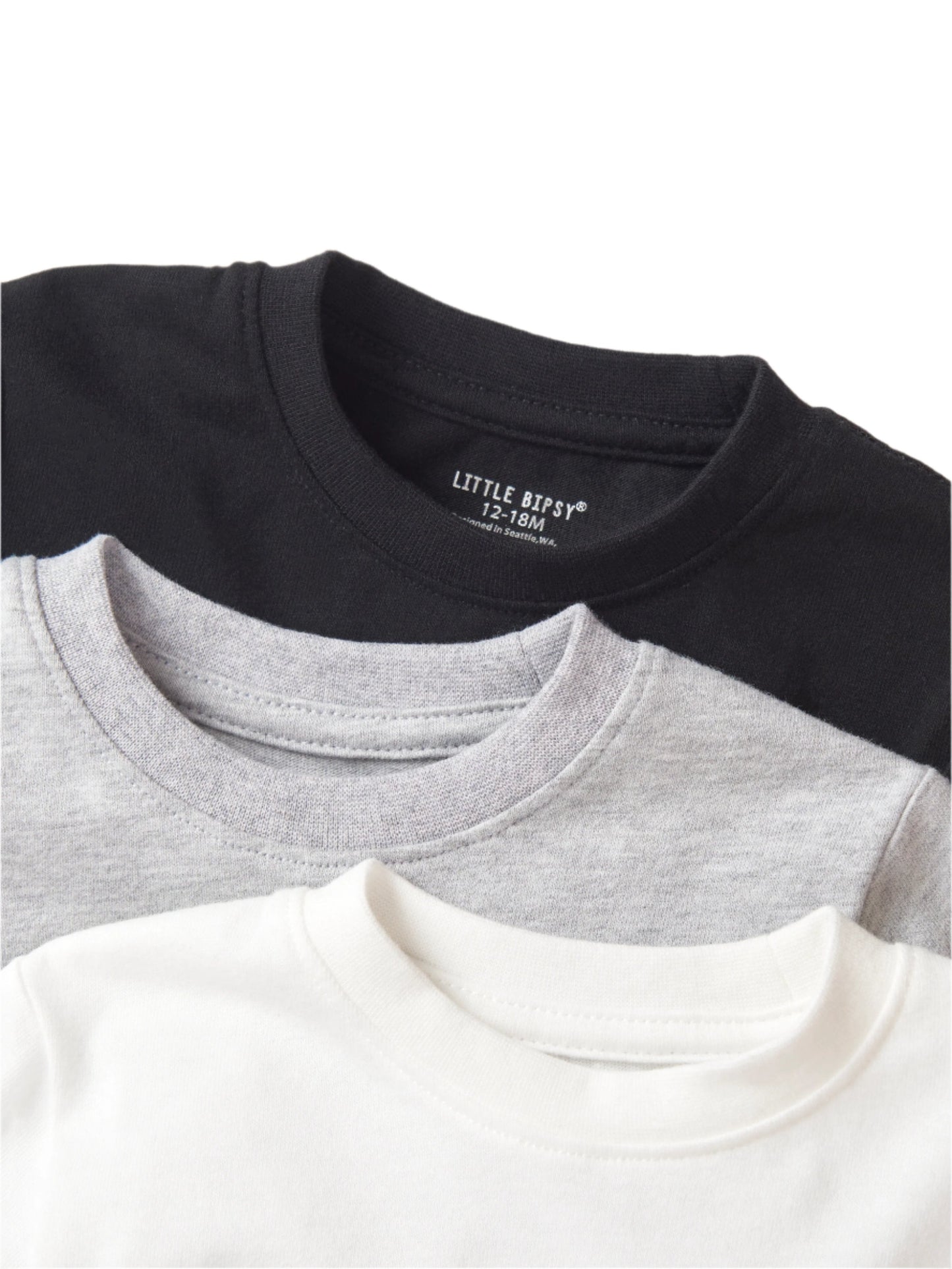 Long Sleeve Elevated Tee 3-Pack - Monochrome