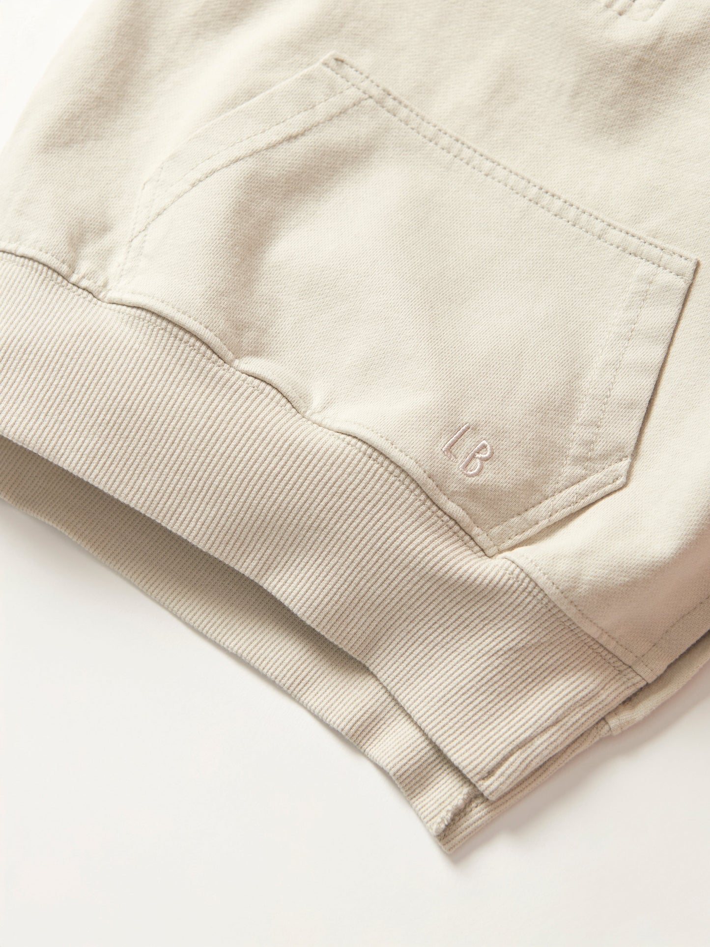 Quarter Zip Pullover - Almond Wash