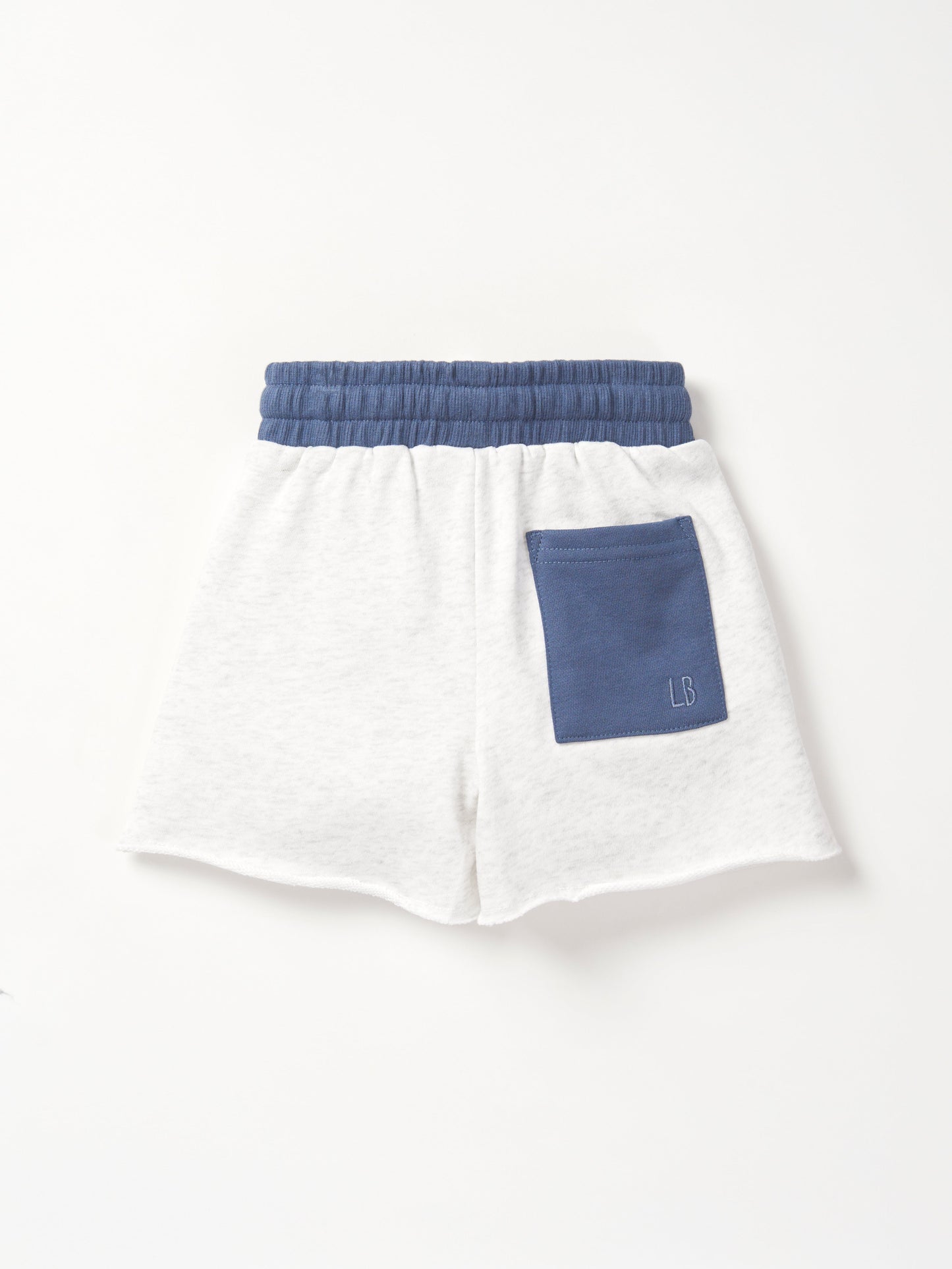 USA Raw Edge Sweatshort - Heather Grey
