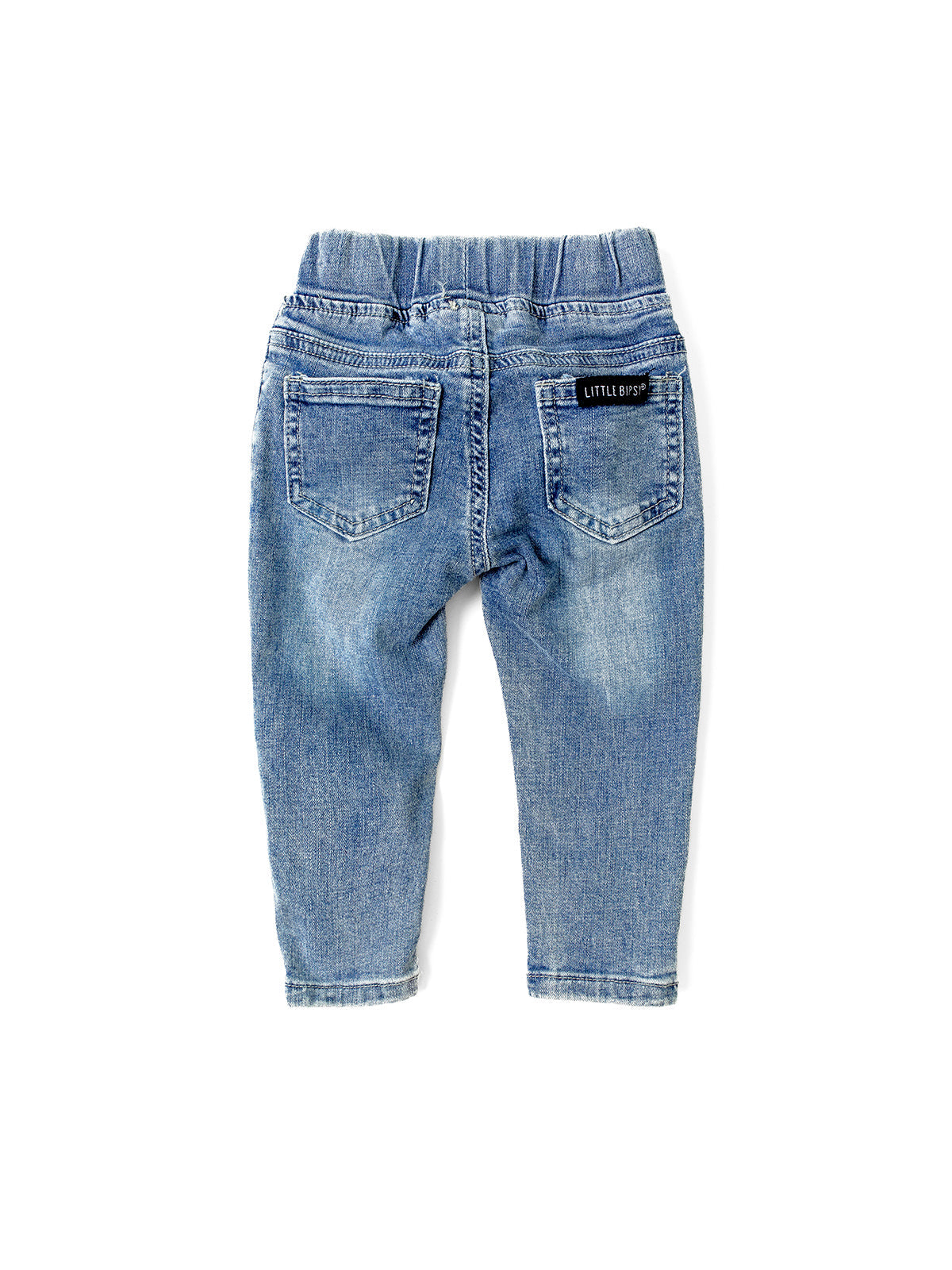 Light Wash Distressed Denim