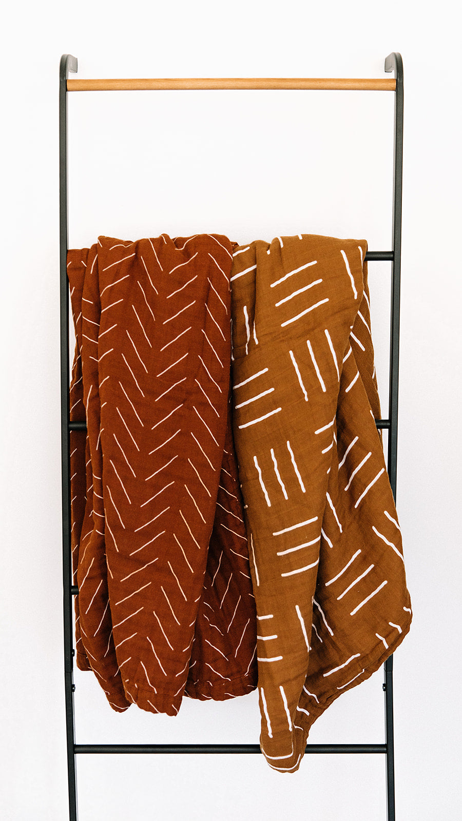 Rust Mudcloth Muslin Quilt