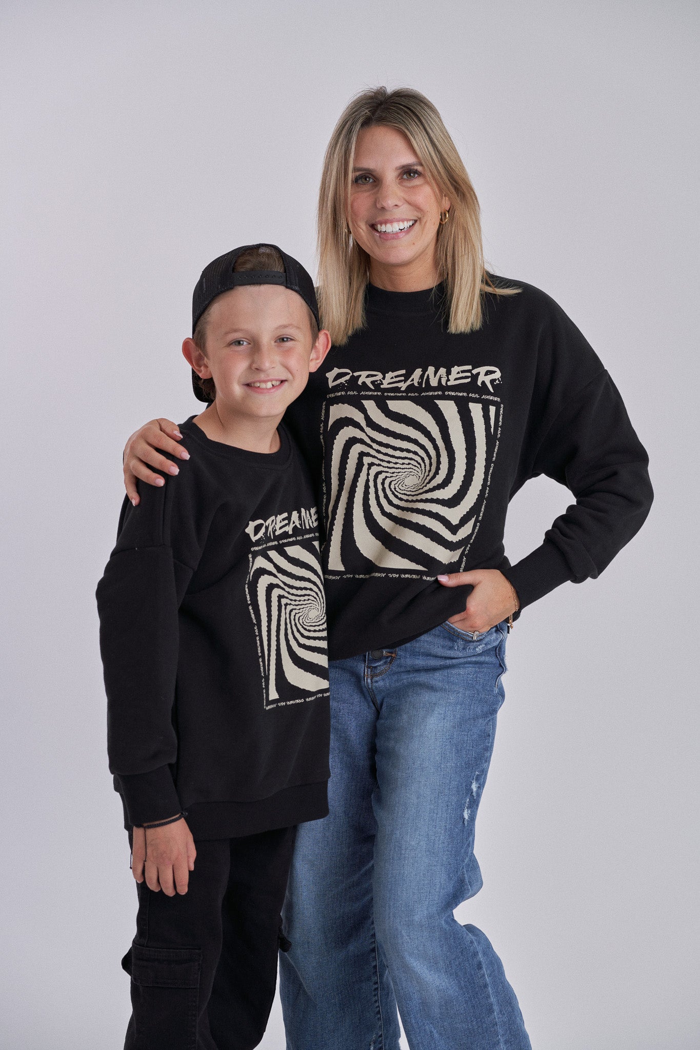 Adult Goal Achiever Crewneck - Black