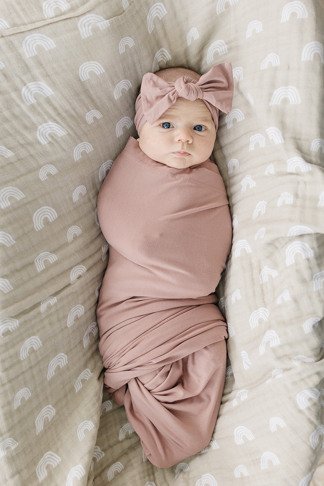 Dusty Rose Bamboo Stretch Swaddle