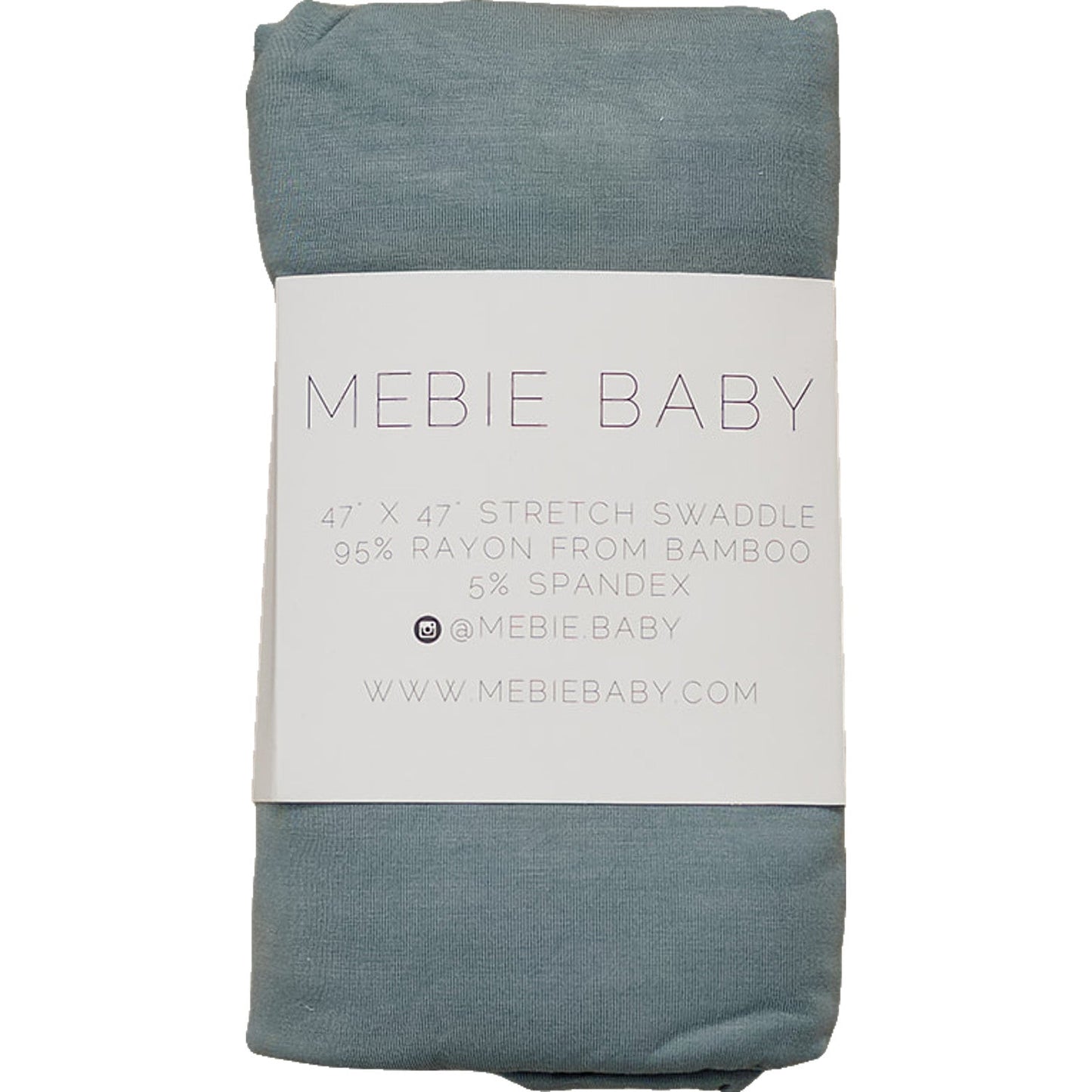 Dusty Blue Bamboo Stretch Swaddle