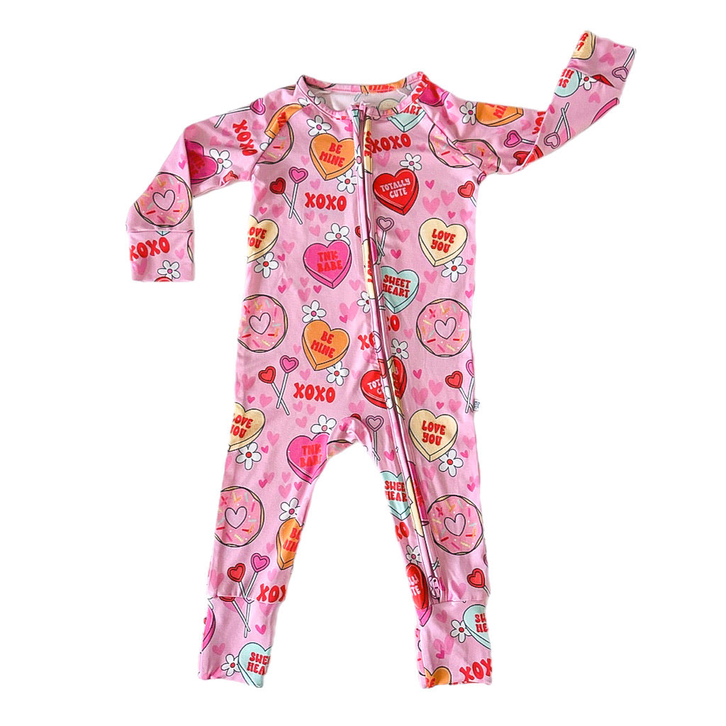 TNK SWEETHEART ZIP UP BAMBOO JAMMIE