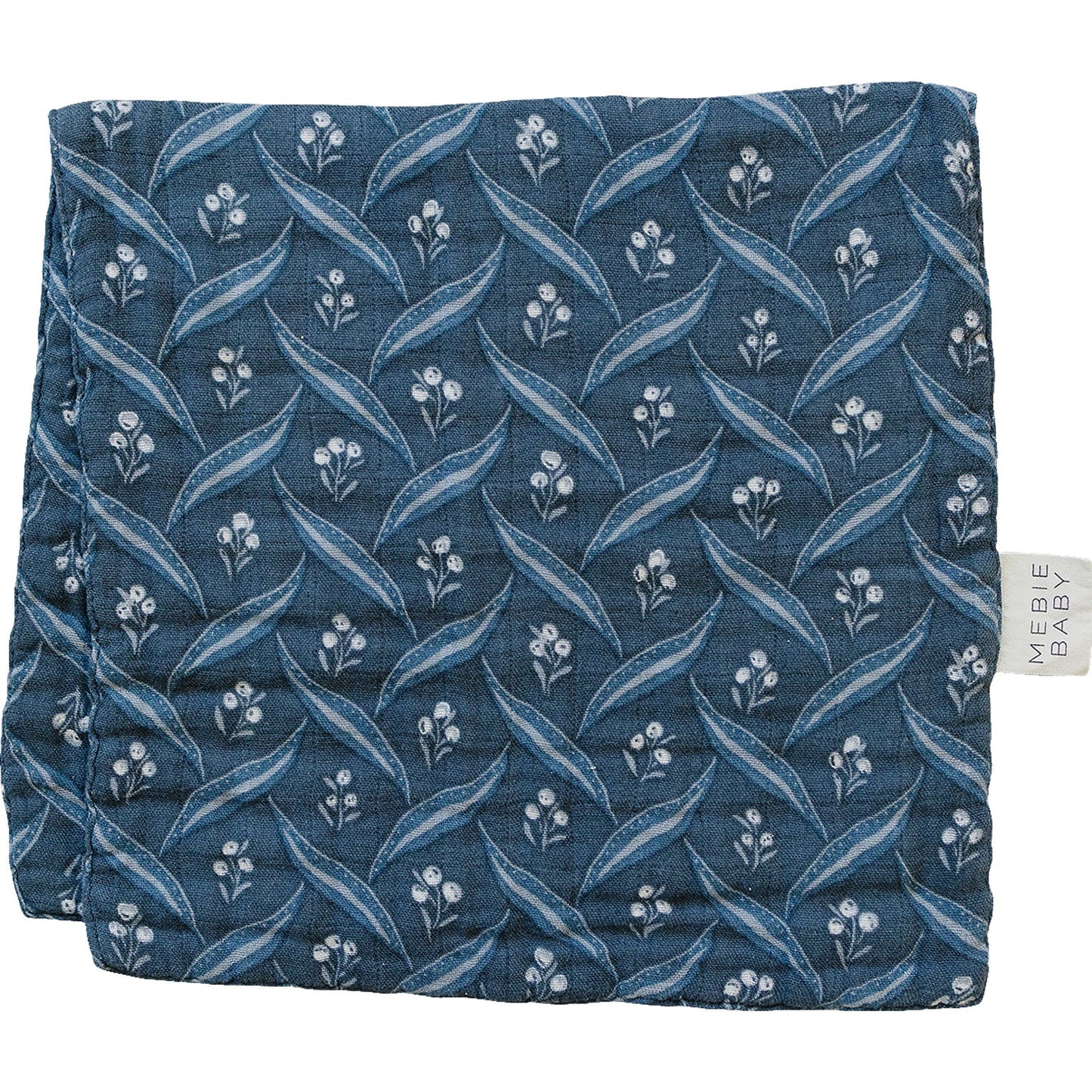 Navy Berry Muslin Burp Cloth