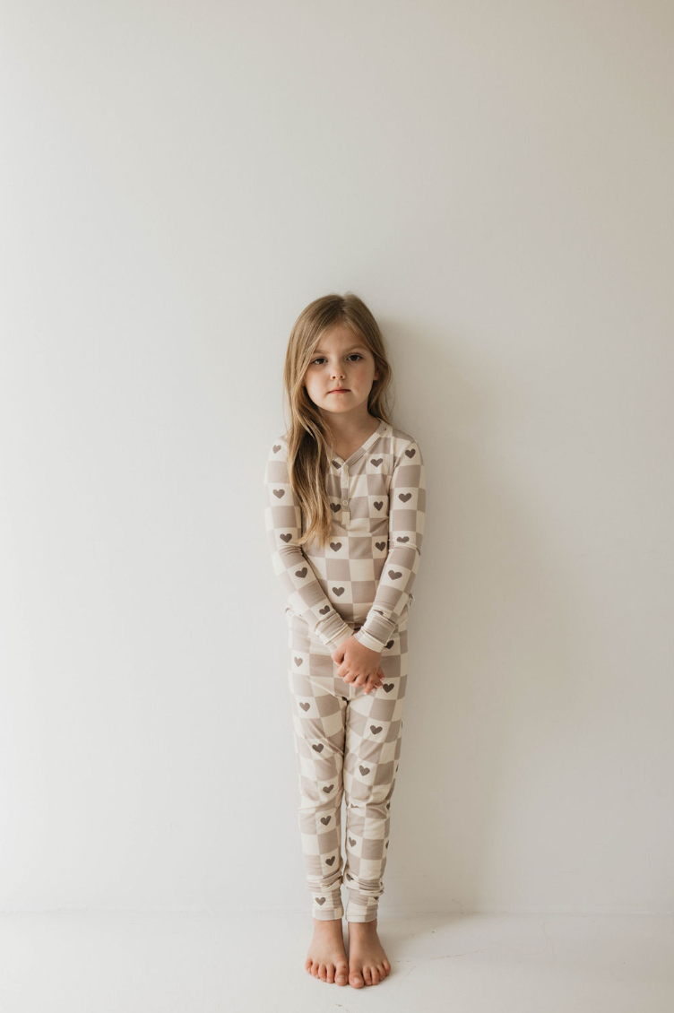 Bamboo Two Piece Pajama | Check Your Heart