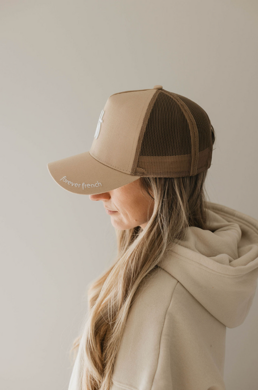 Adult Trucker Hat | ff Tan