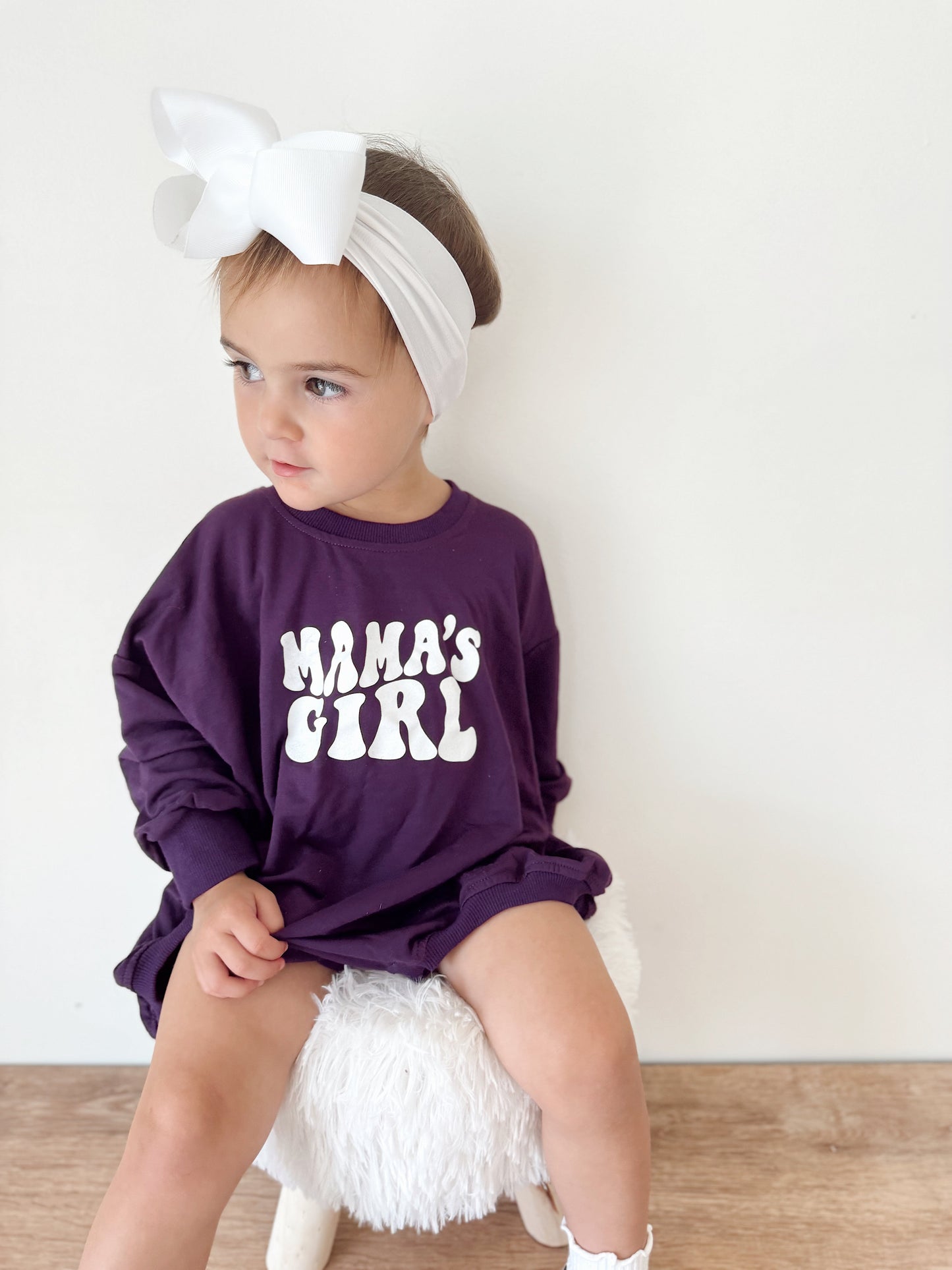 Mama's Girl Bamboo Sweatshirt Romper