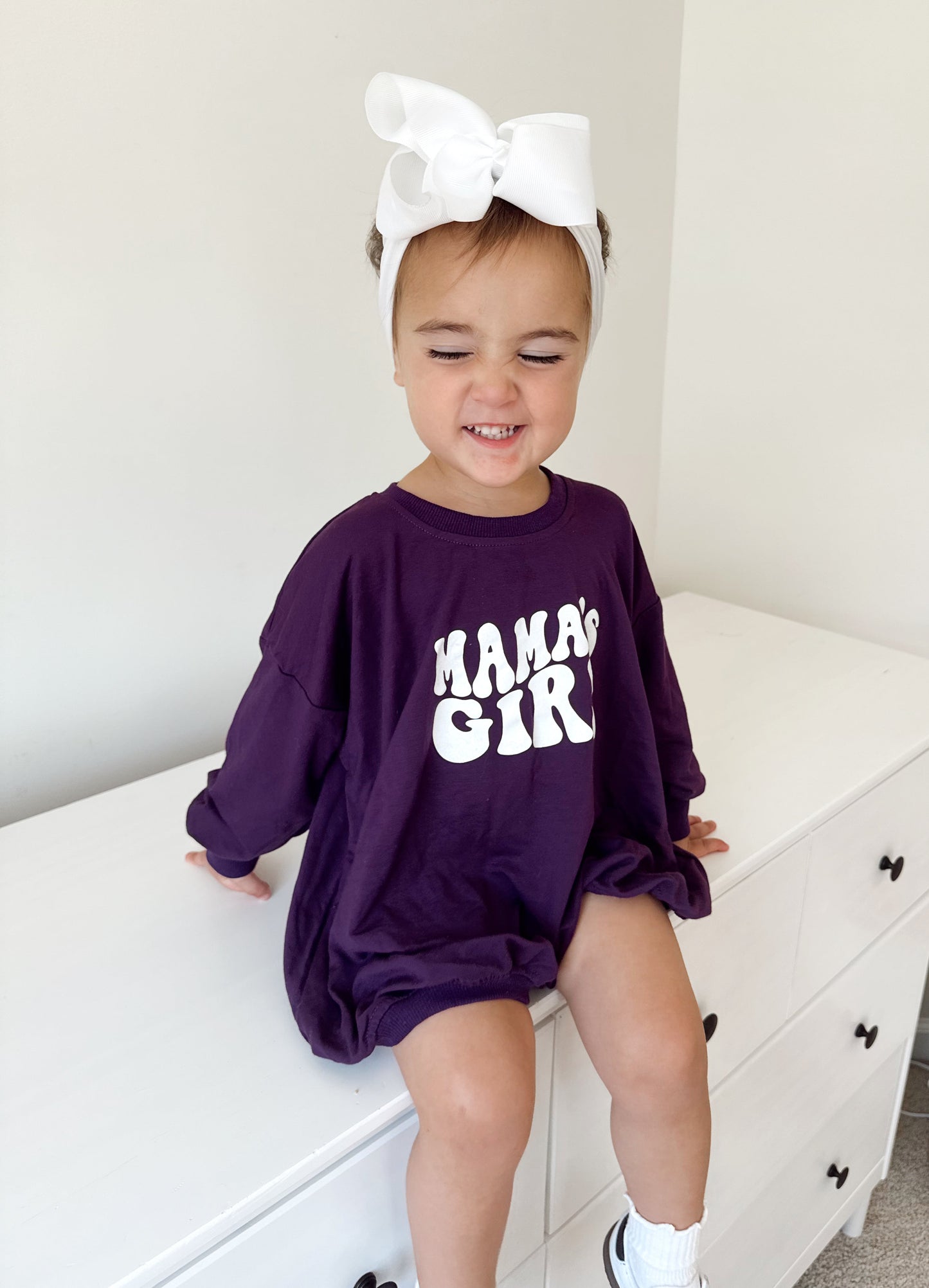 Mama's Girl Bamboo Sweatshirt Romper