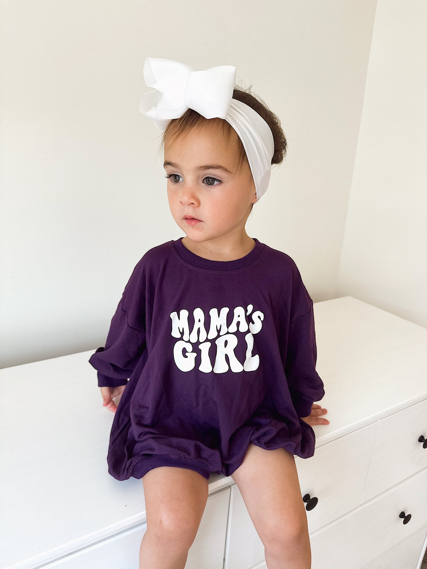 Mama's Girl Bamboo Sweatshirt Romper