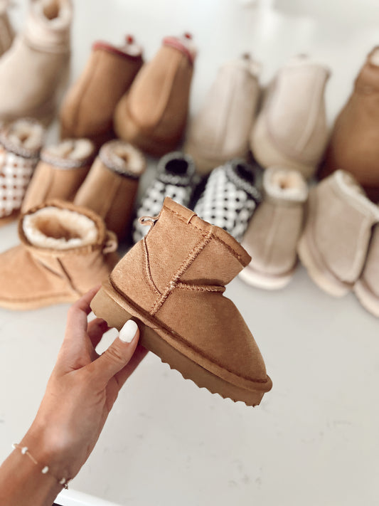 Mini Suede Boots | Chestnut | Toddler | PREORDER
