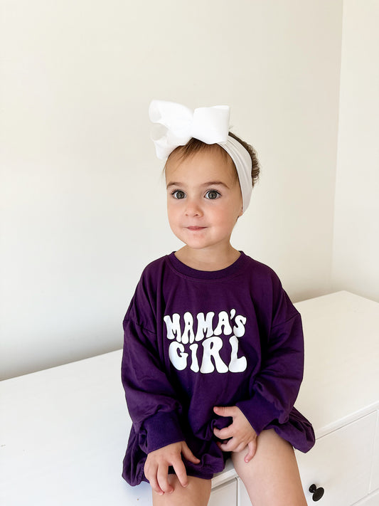 Mama's Girl Bamboo Sweatshirt Romper