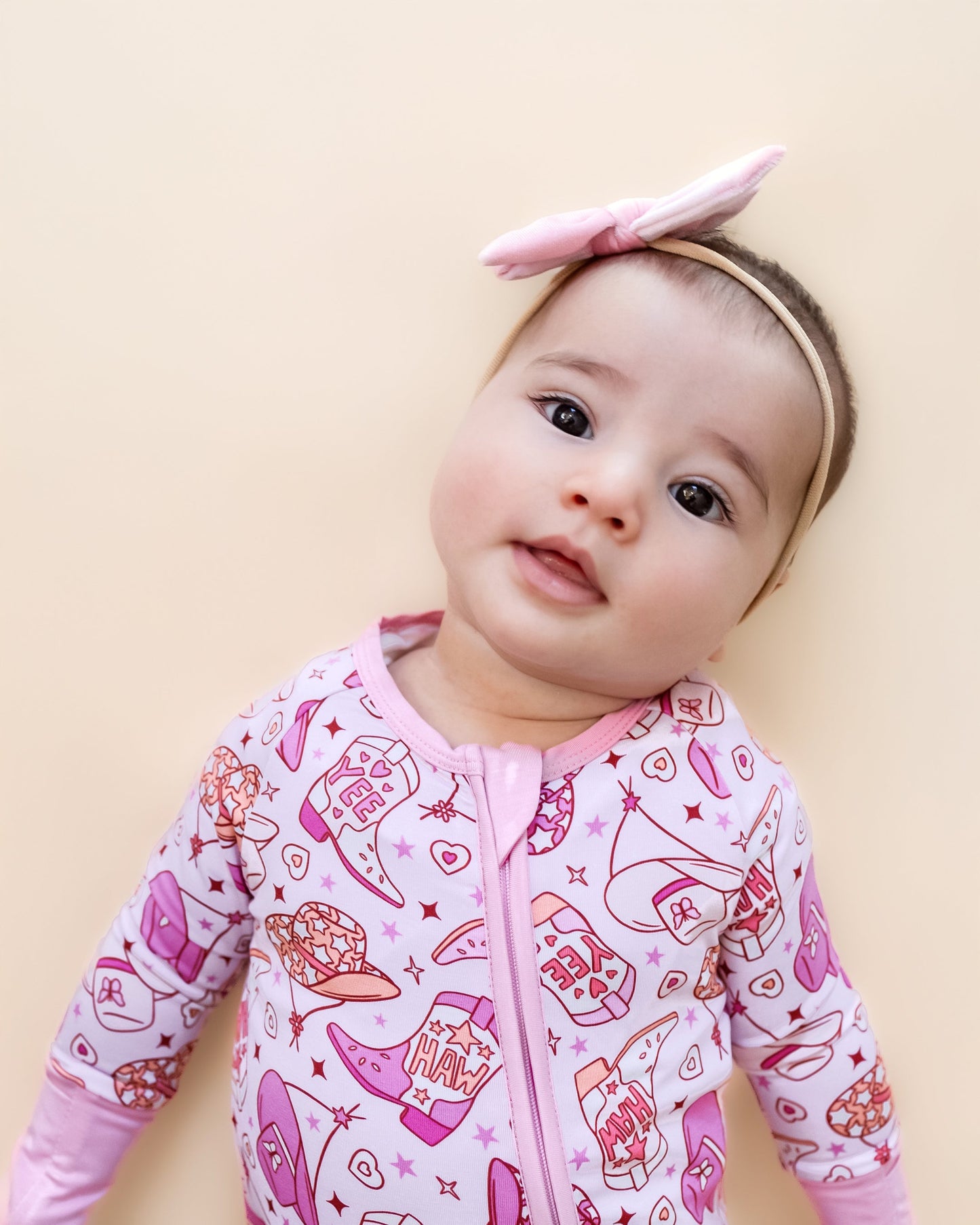 Bamboo Zip Romper | Cowgirl