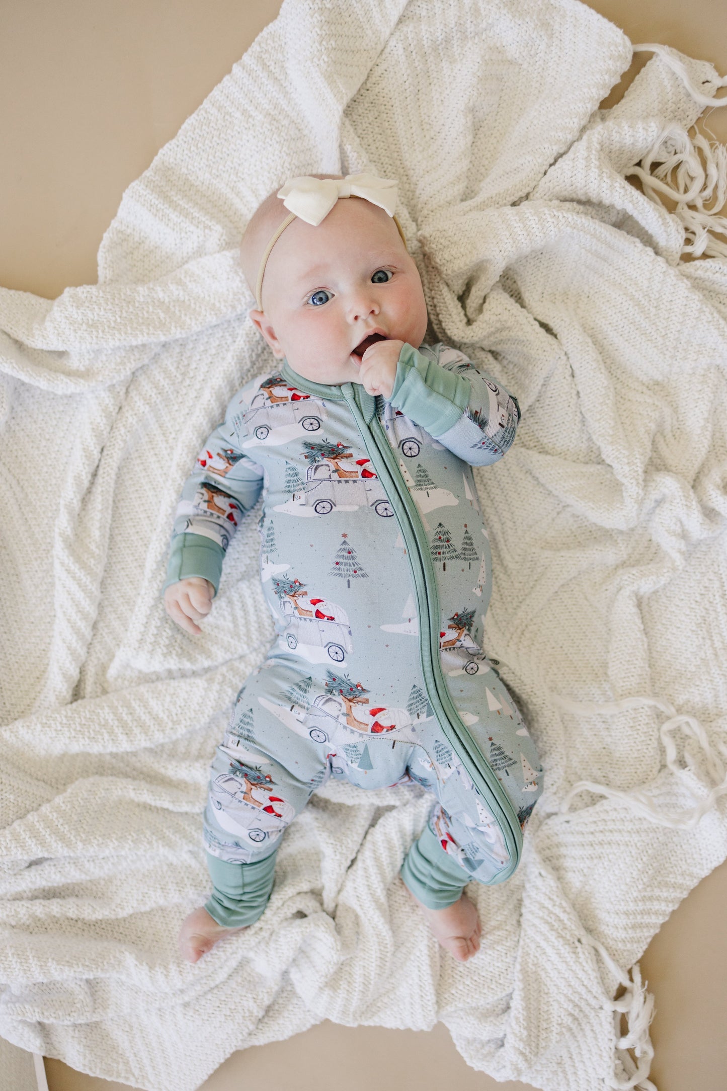 Cruisin' to Christmas Bamboo Zippy Romper