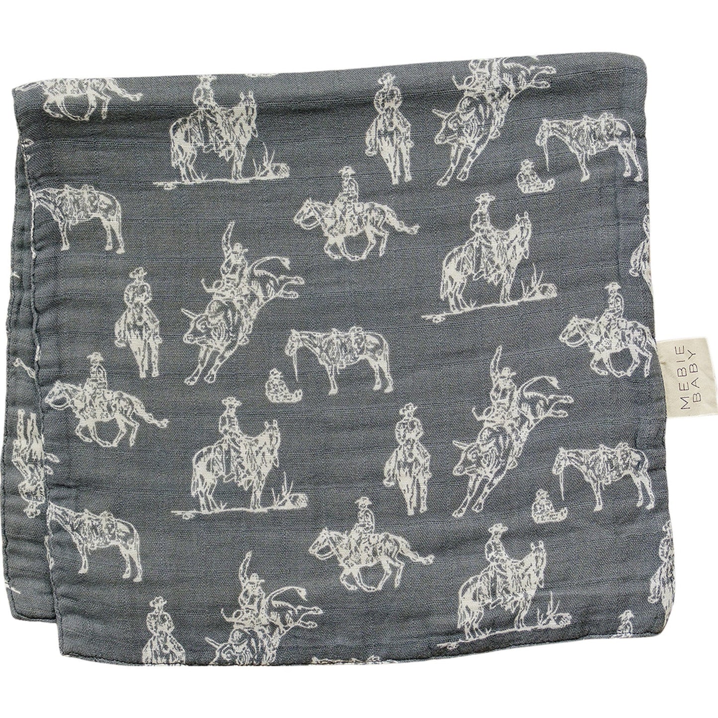 Wild West Muslin Burp Cloth