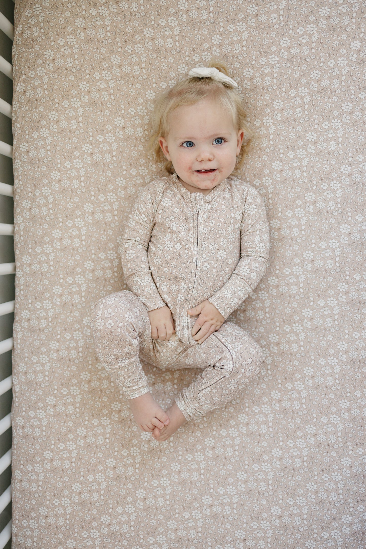 Dainty Ditsy Bamboo Crib Sheet