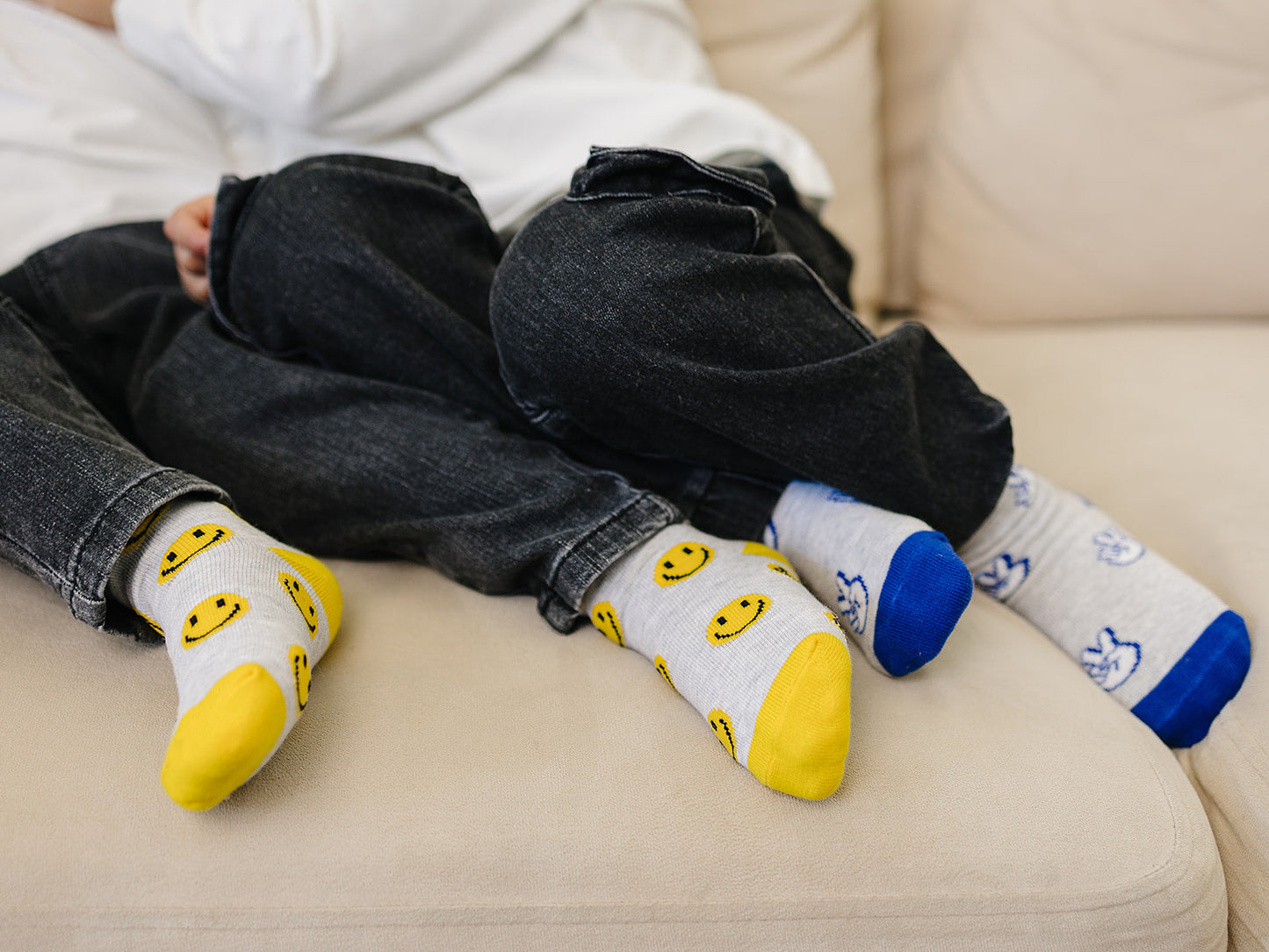 Smiley/Peace Socks 2 Pack