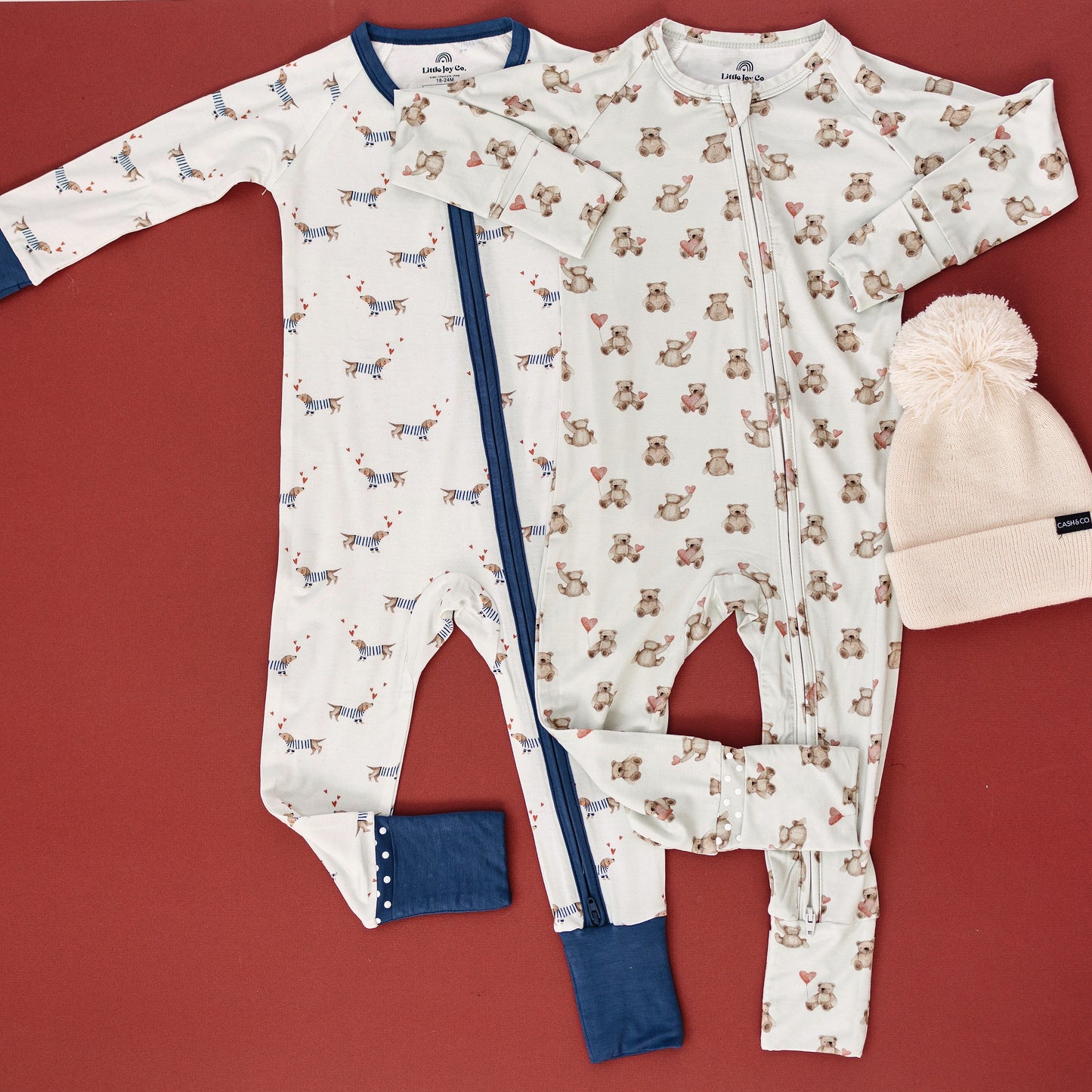 Puppy Love Bamboo Zippy Romper