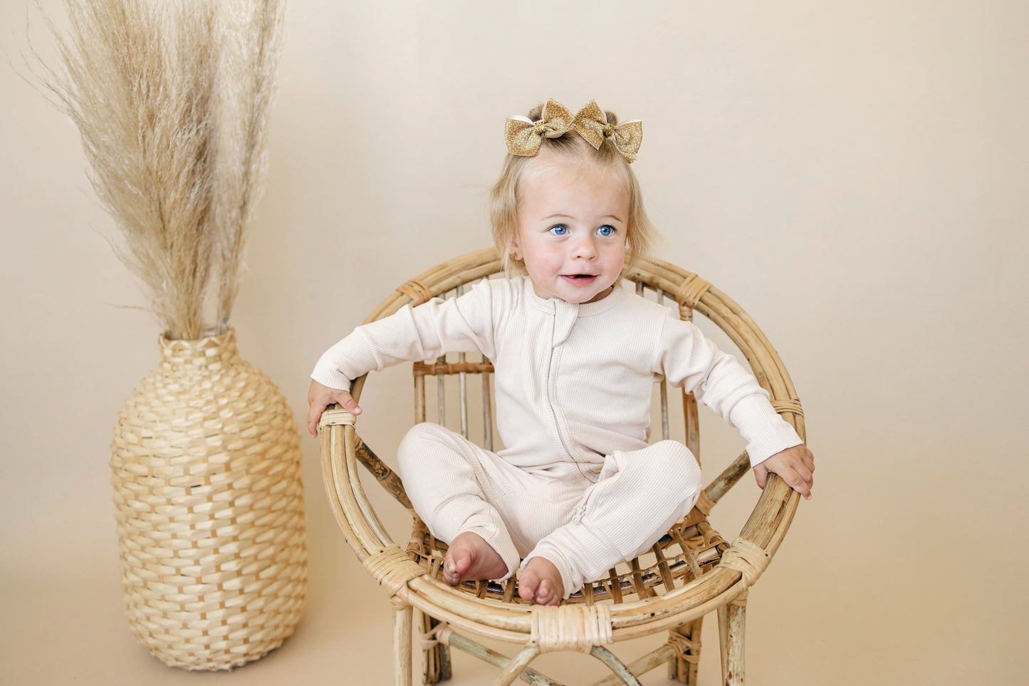 Solid Ribbed Bamboo Zippy Romper - more colors