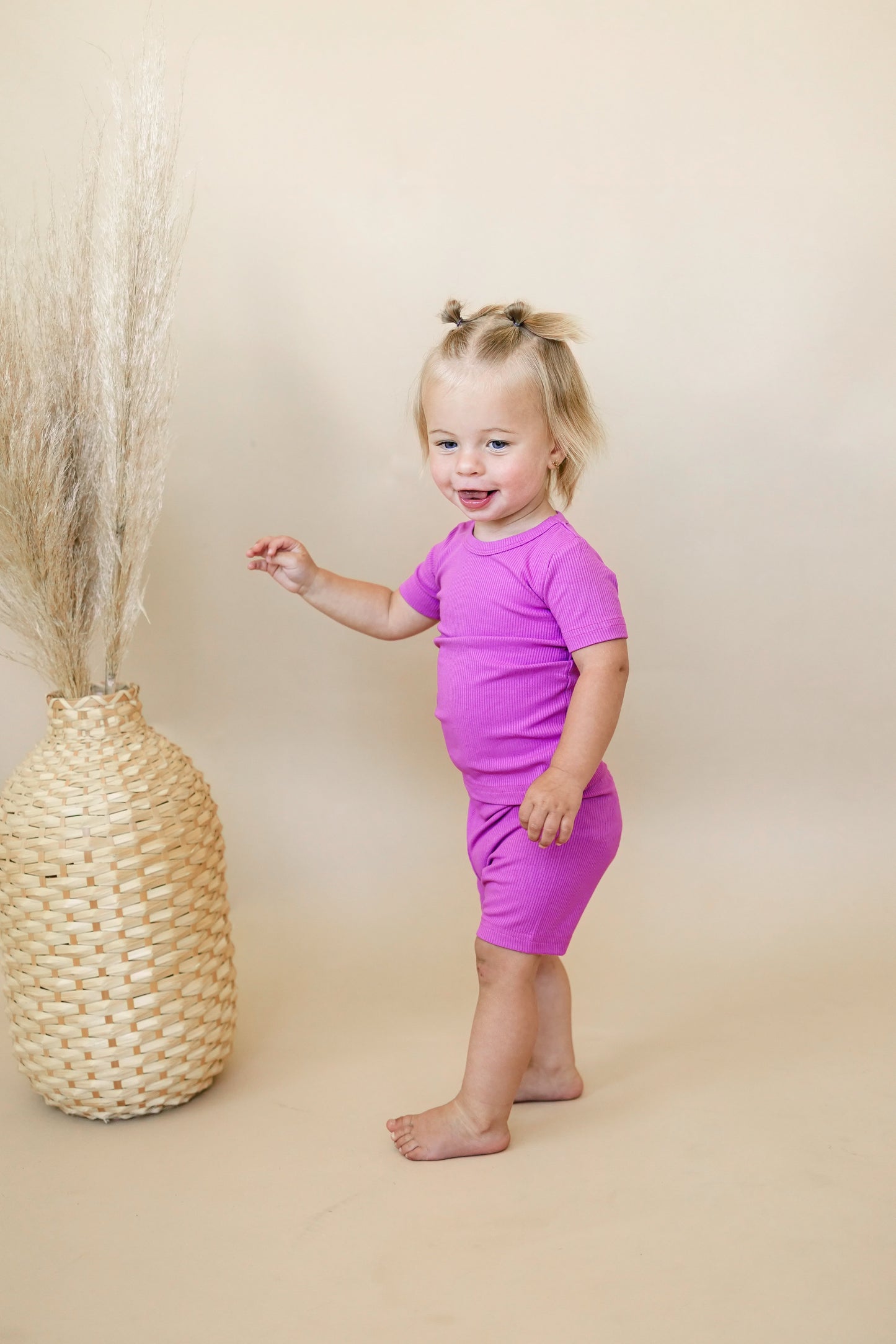 Solid Ribbed Bamboo 2pc Pajamas - more colors