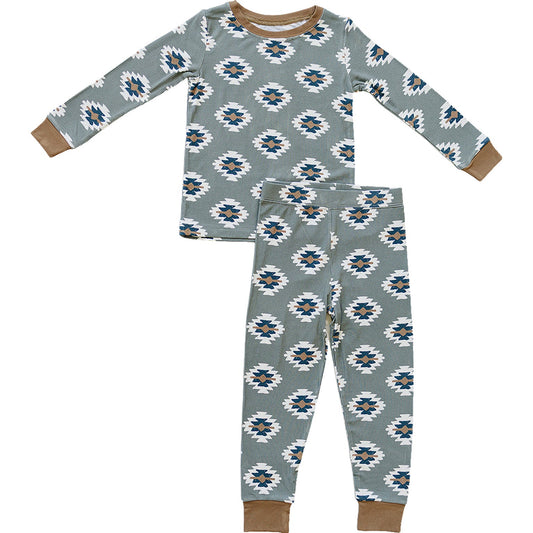 Southwest Aztec Ribbed Bamboo Cozy Set