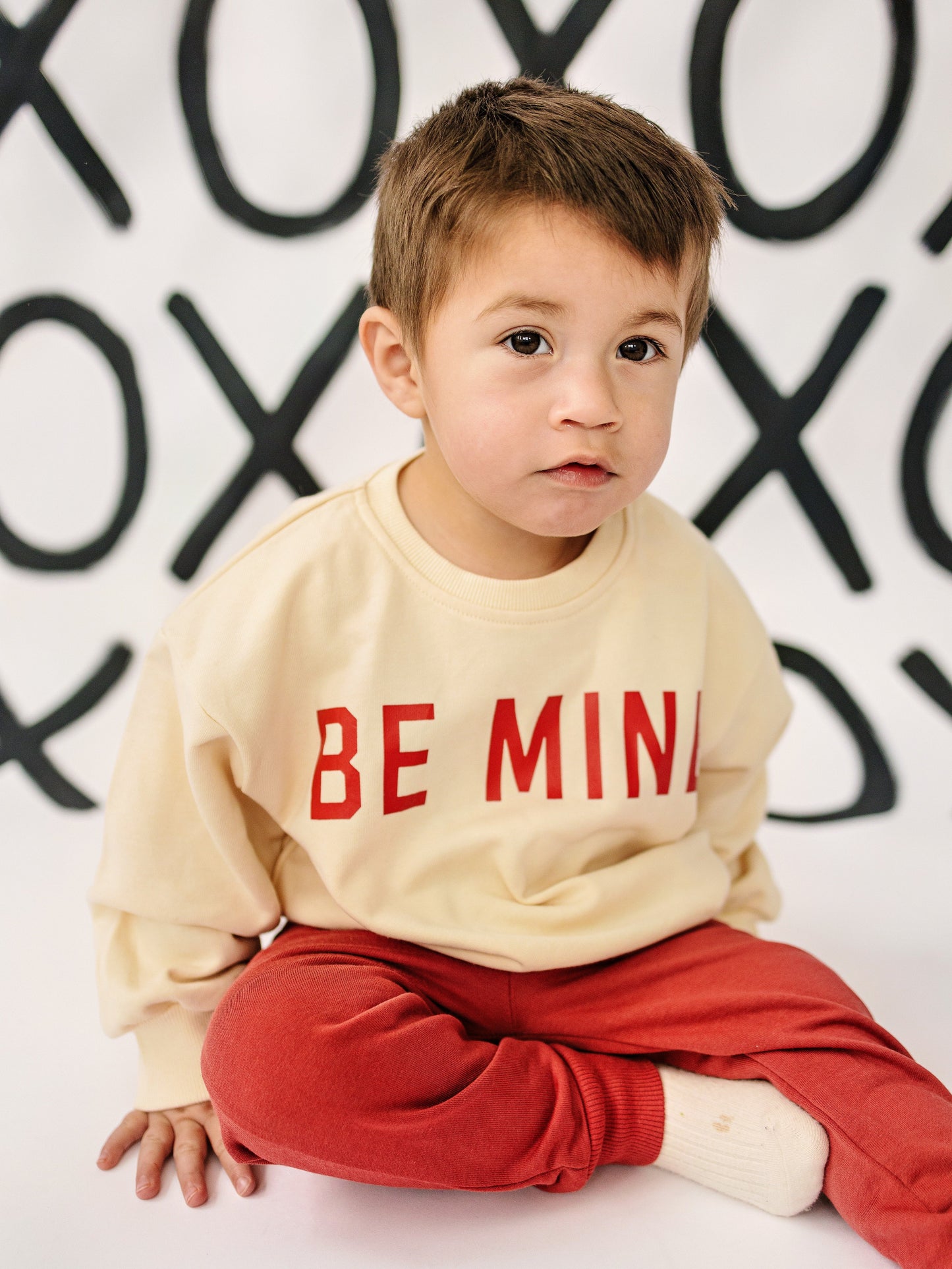 Be Mine Crewneck Sweatshirt - Cream