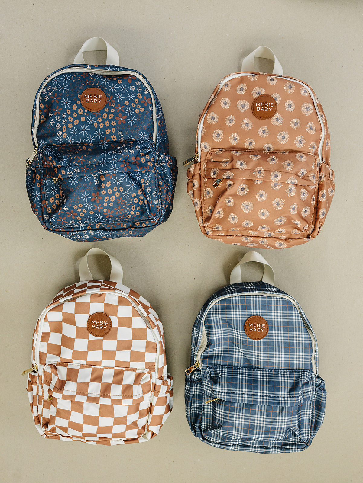 Navy Plaid Mini Backpack