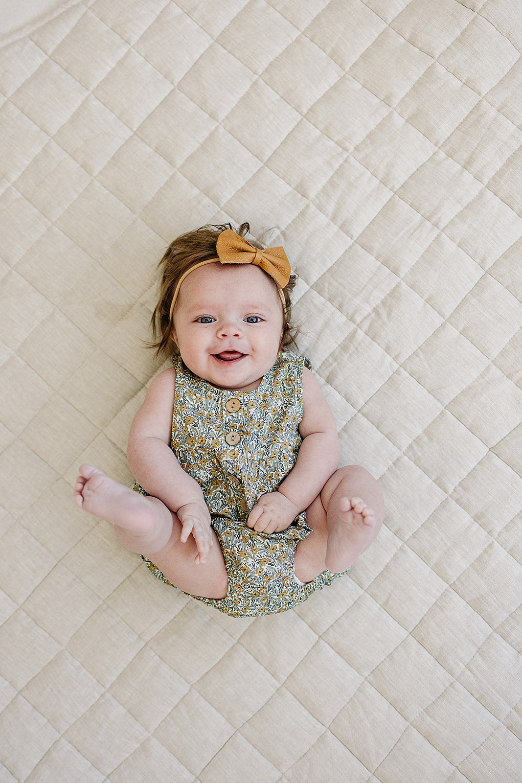 Golden Meadow Bubble Romper