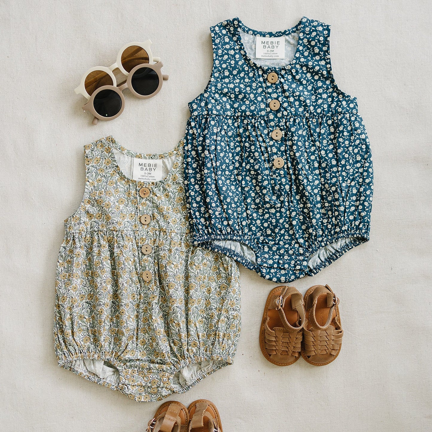 Golden Meadow Bubble Romper