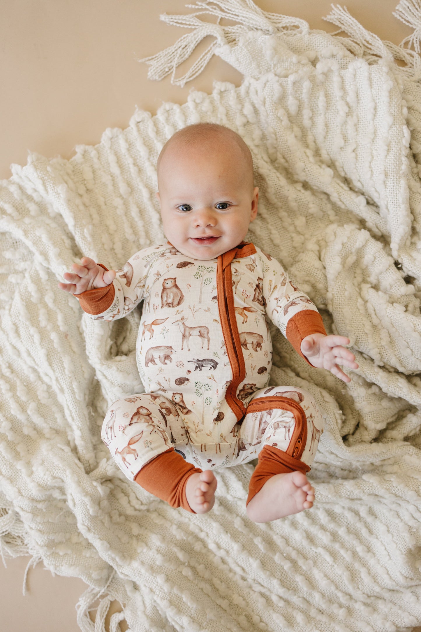 Forest Friends Bamboo Zippy Romper