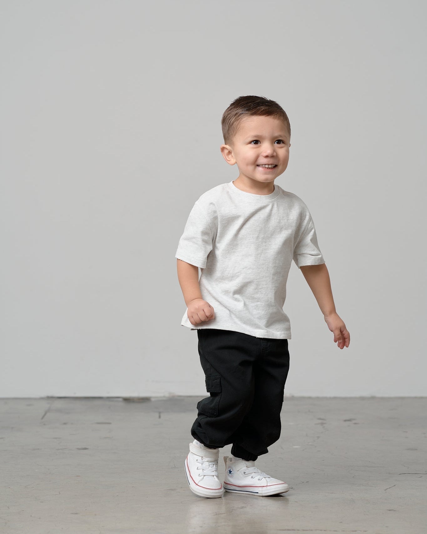 Athletic Boxy Tee - Light Heather Grey