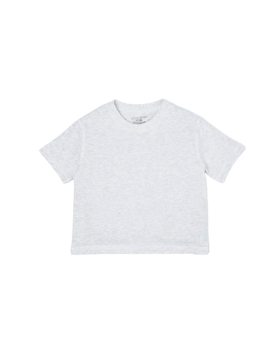 Athletic Boxy Tee - Light Heather Grey