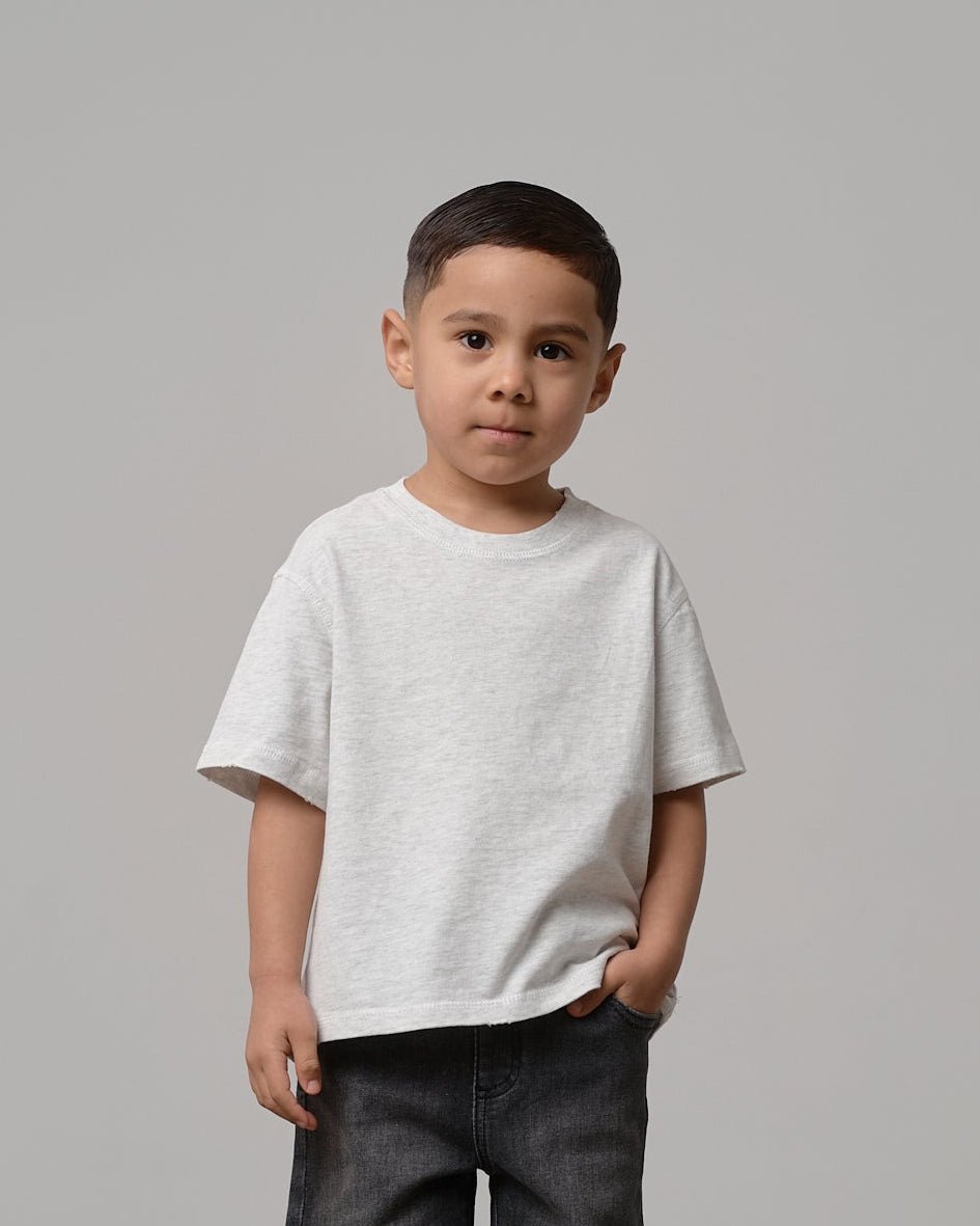 Athletic Boxy Tee - Light Heather Grey