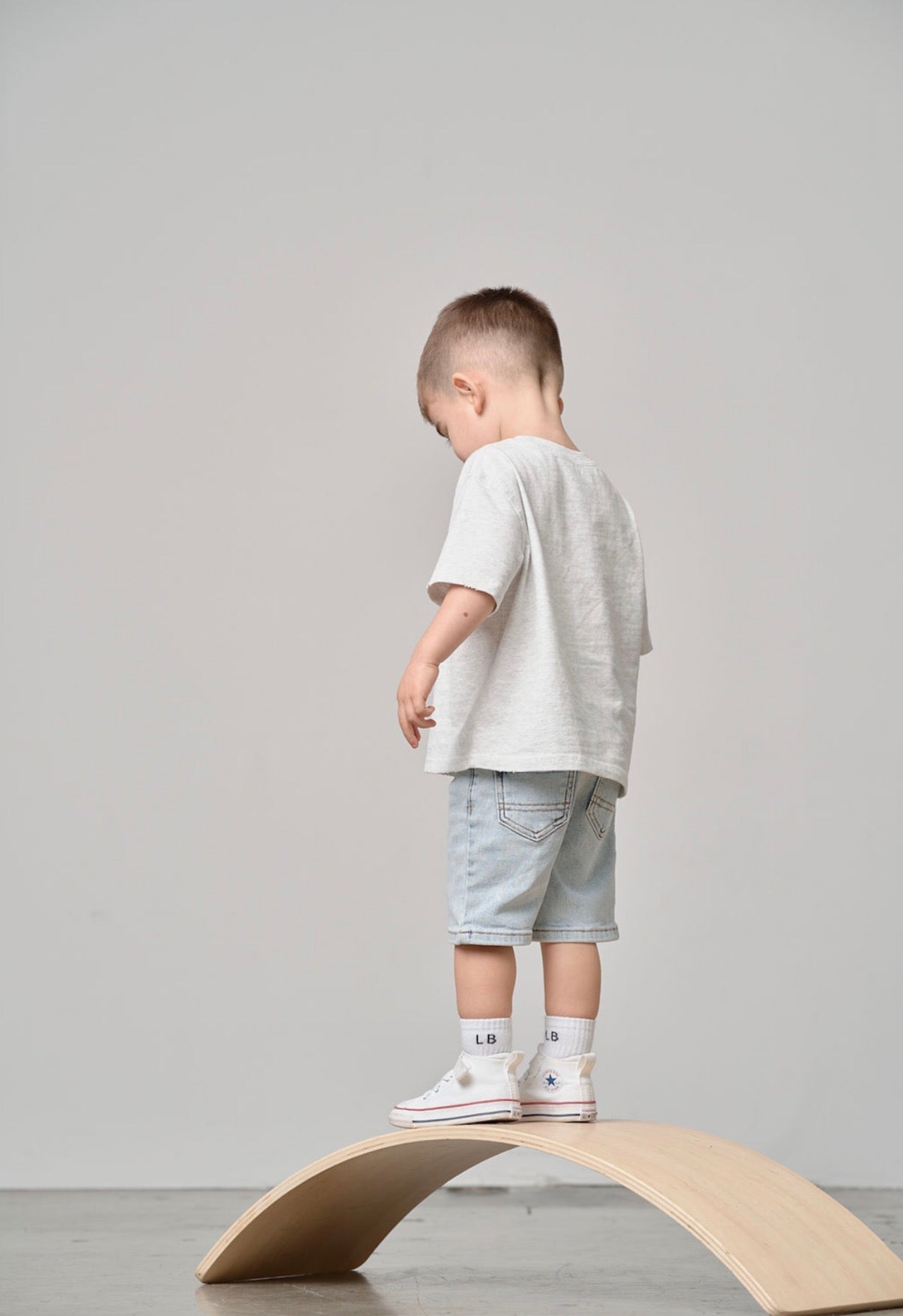 Athletic Boxy Tee - Light Heather Grey