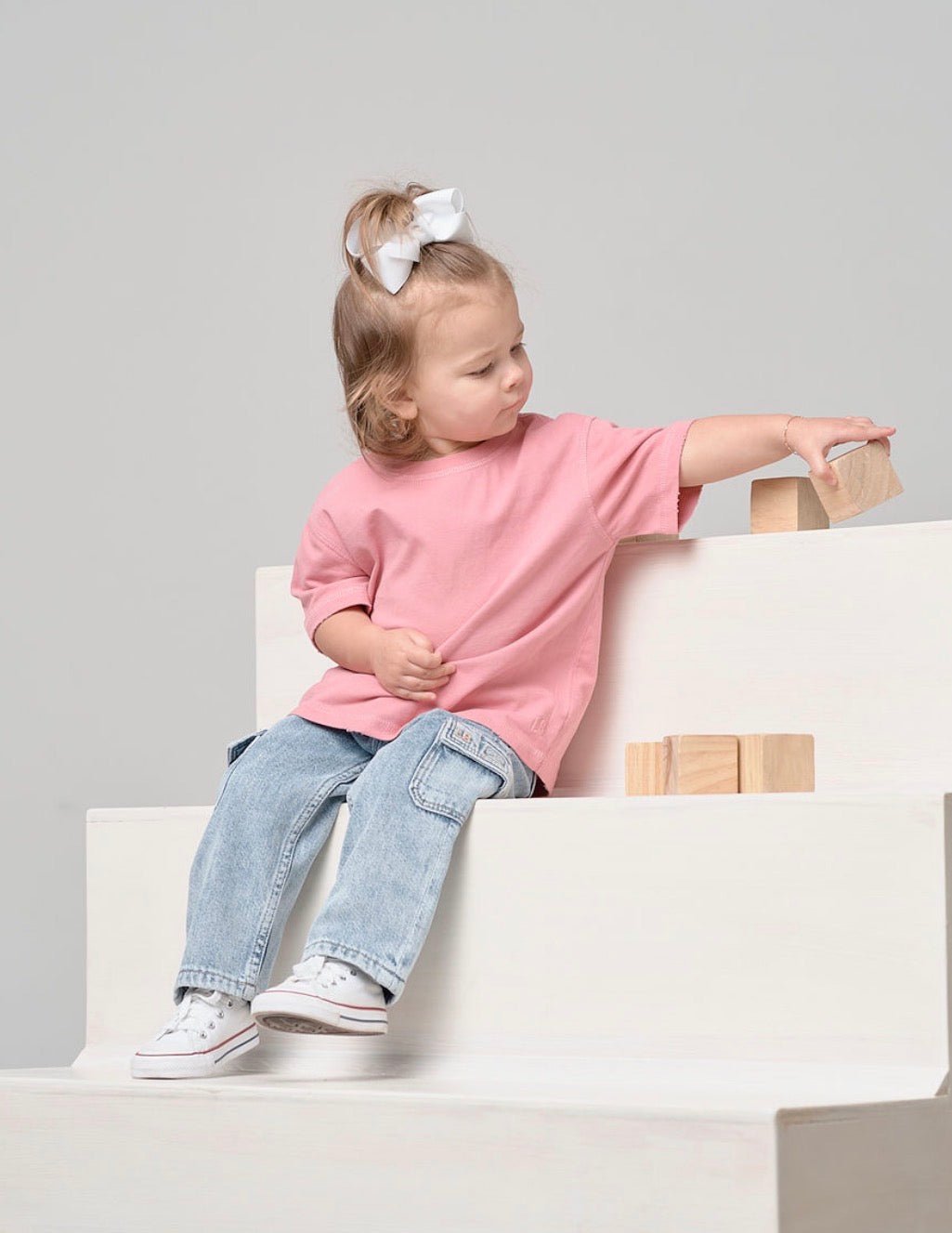 Athletic Boxy Tee - Rose