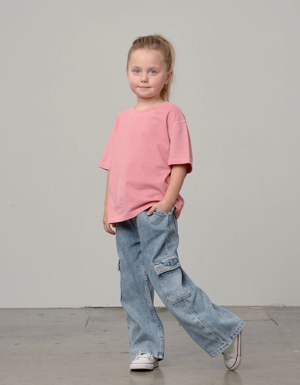 Athletic Boxy Tee - Rose