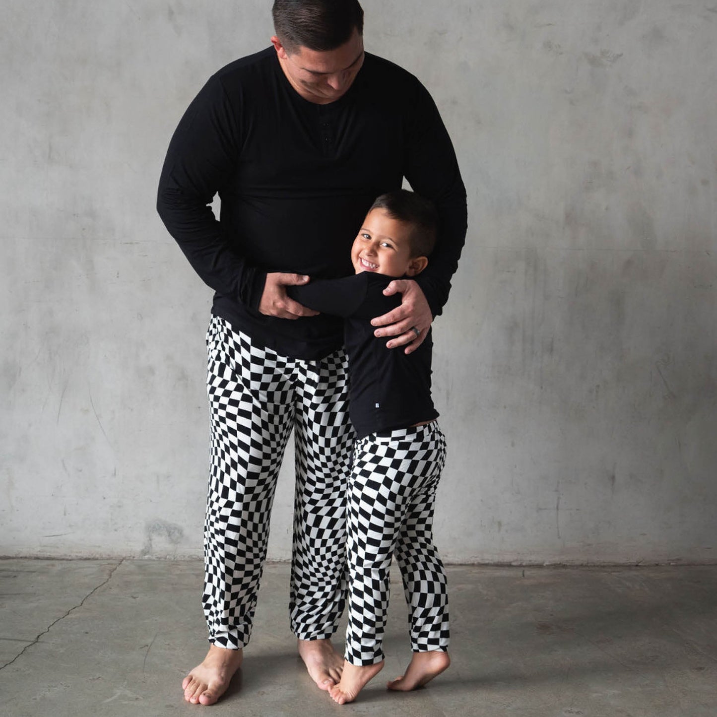 Everyday Check | Mens Bamboo Jogger (B&W)