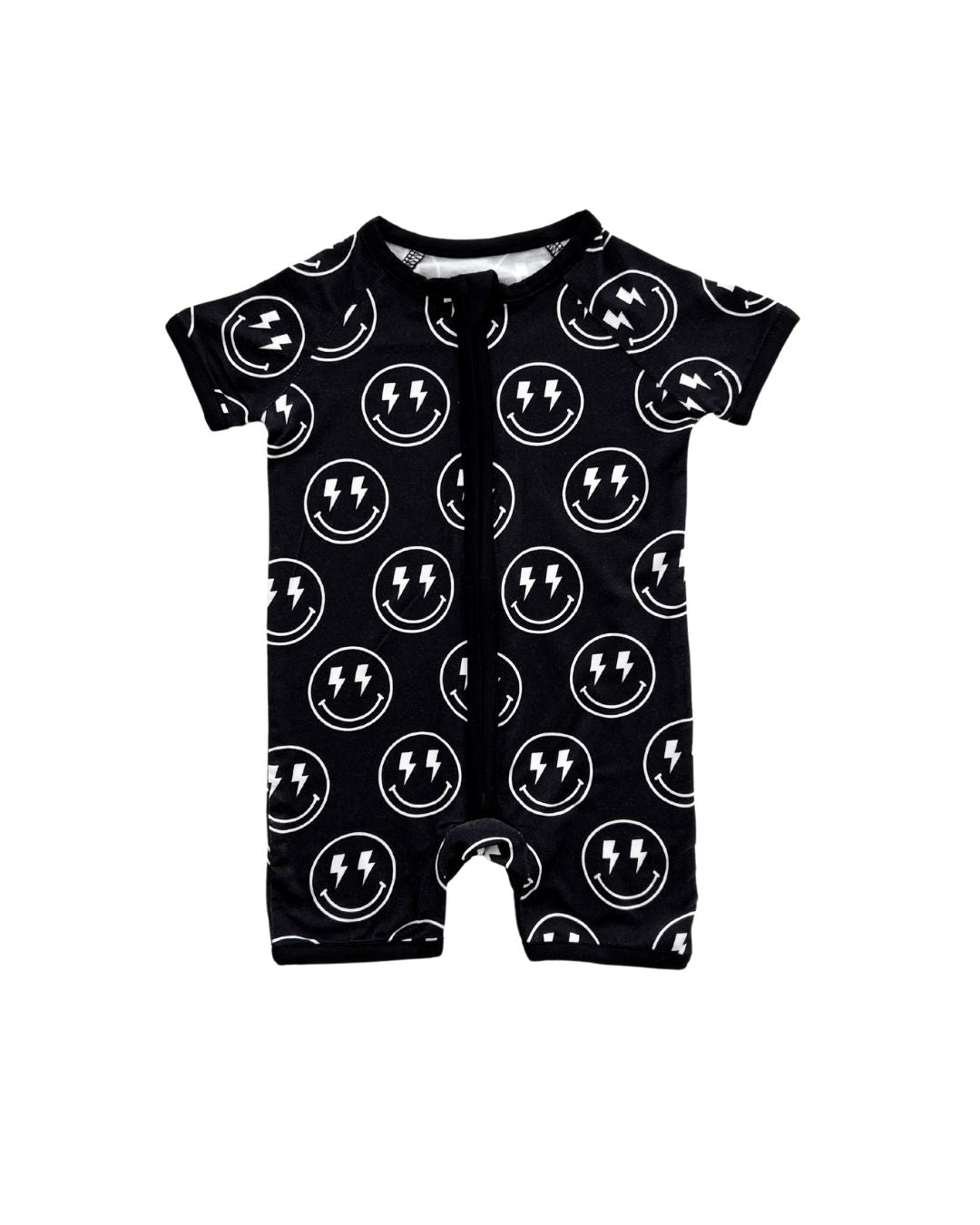 Bamboo Shorty Romper | Electric Smiley