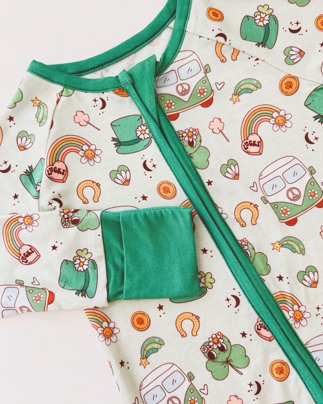 Bamboo Zip Romper | St. Patrick's