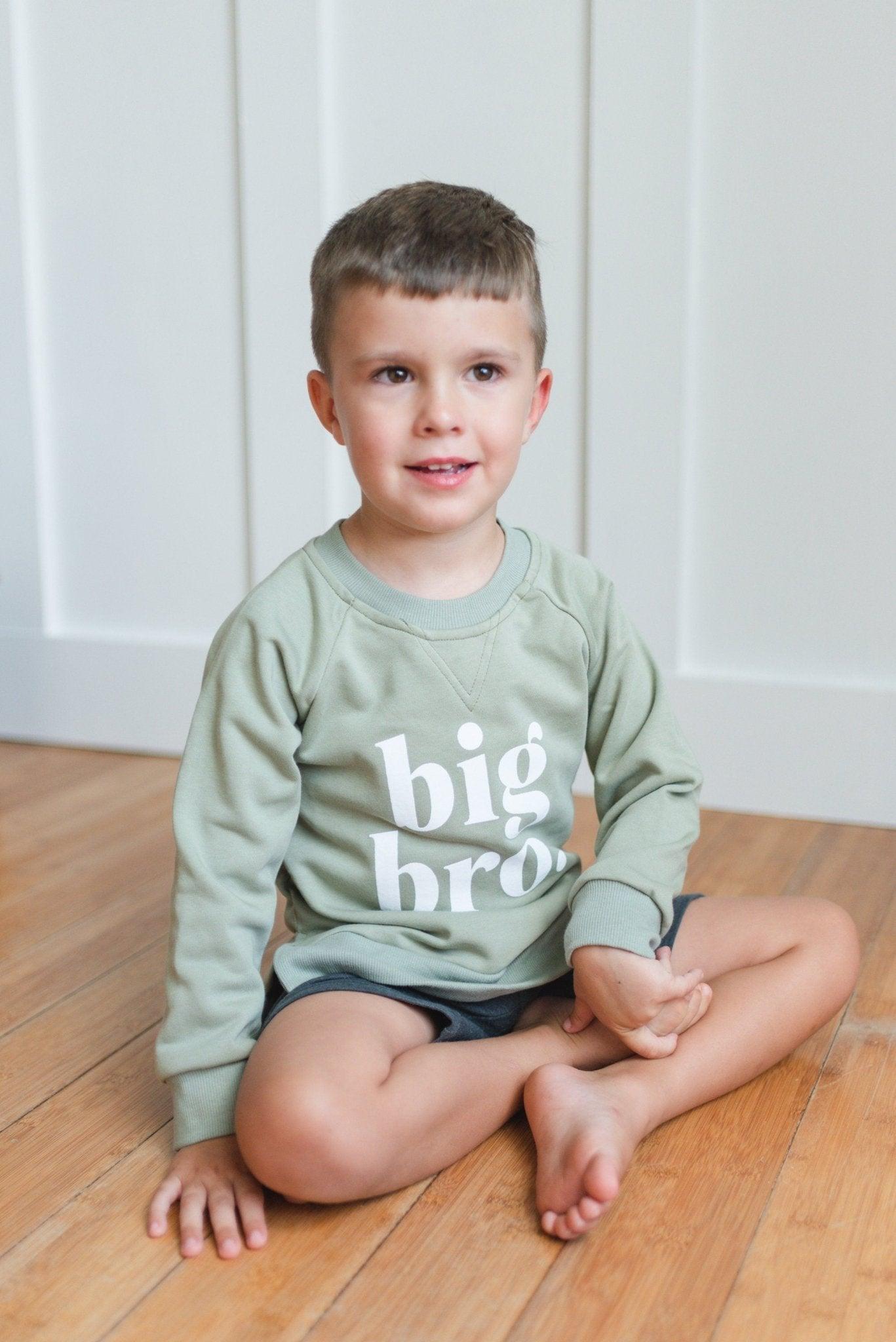 Big Bro Crewneck Sweatshirt - Size 6-9 & 9-12m left