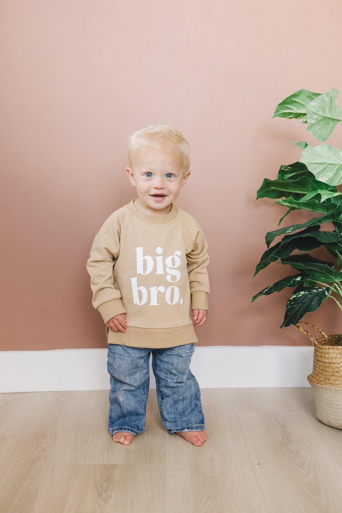 Big Bro Crewneck Sweatshirt - Size 6-9 & 9-12m left