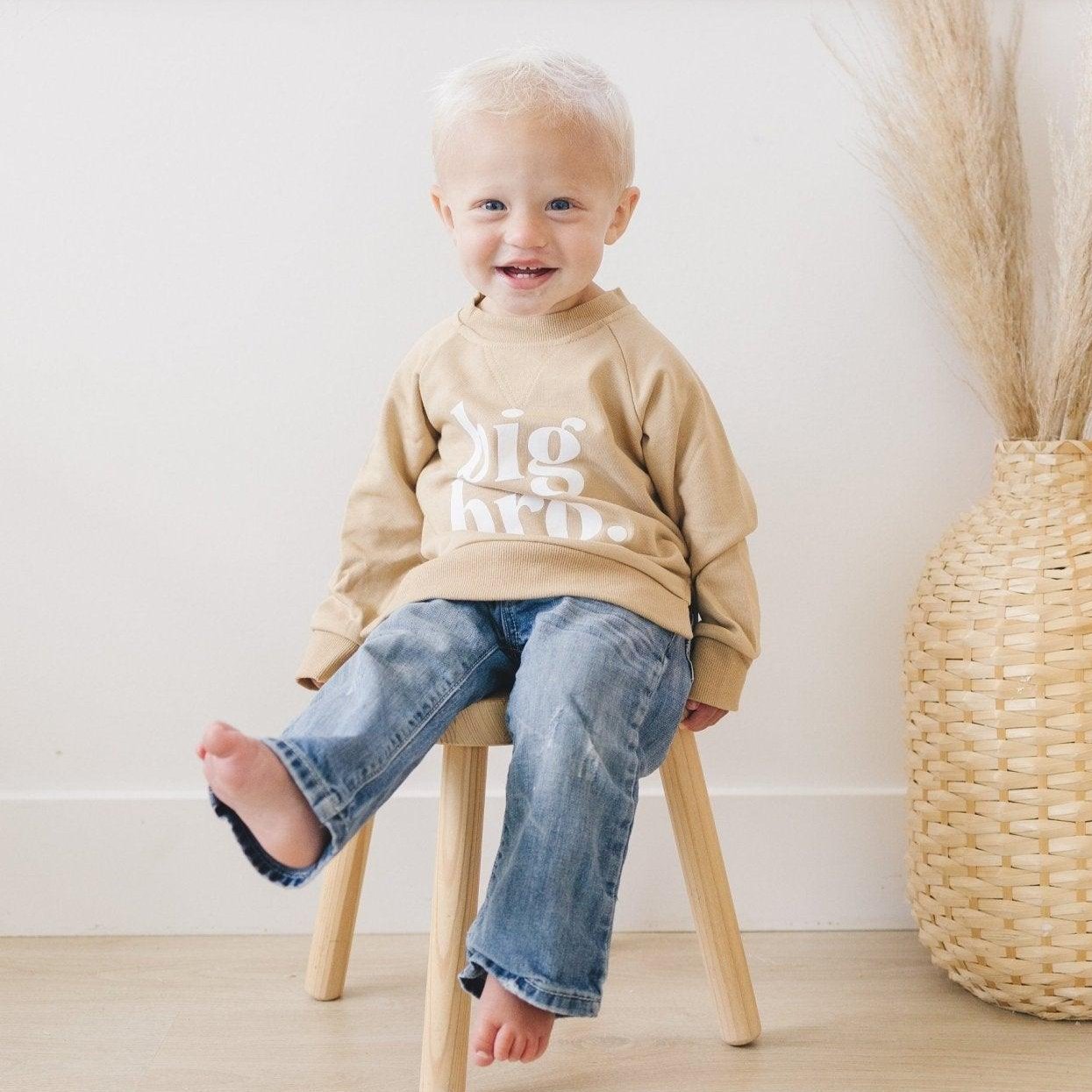 Big Bro Crewneck Sweatshirt - Size 6-9 & 9-12m left