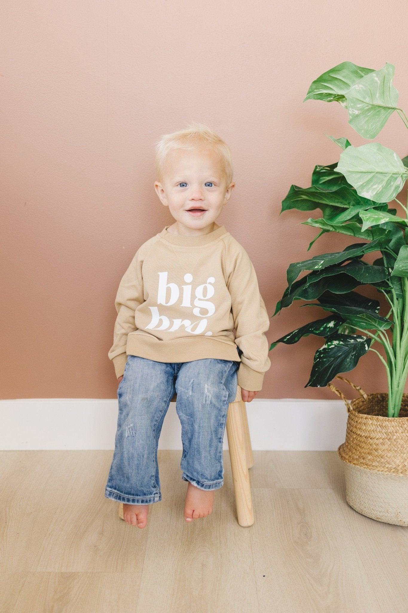 Big Bro Crewneck Sweatshirt - Size 6-9 & 9-12m left