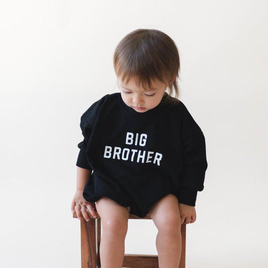 Big Brother Sweatshirt Romper *Size 6-9m left