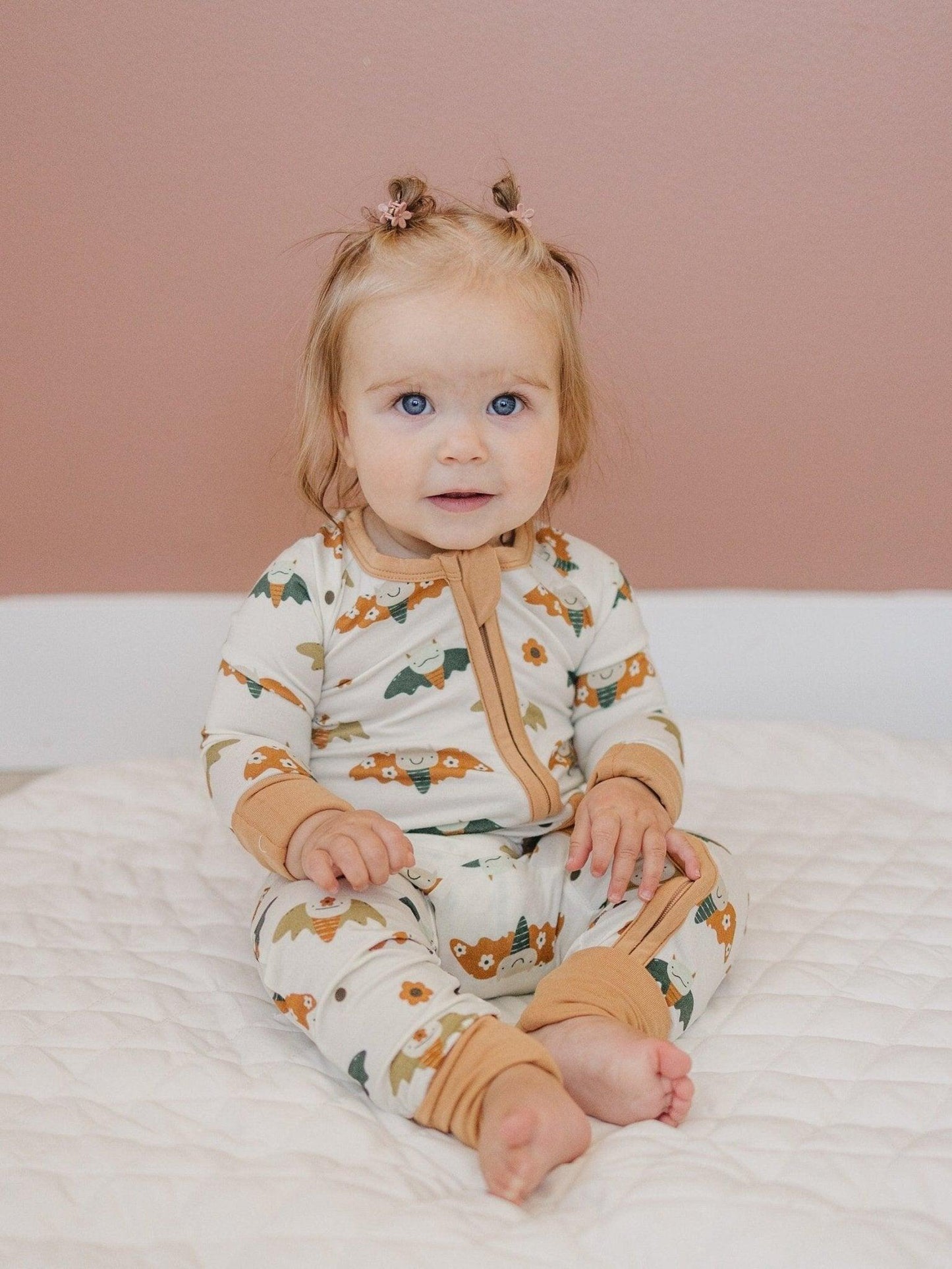 Boho Bats Bamboo Zippy Romper