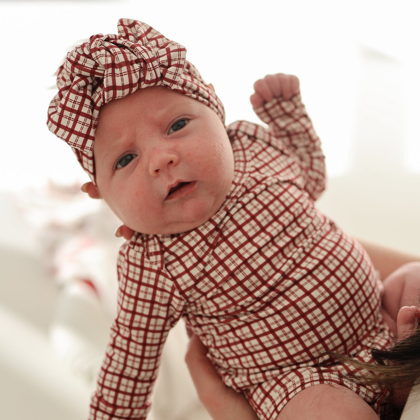 Long Sleeve Bamboo Snapsuit | Window Pane