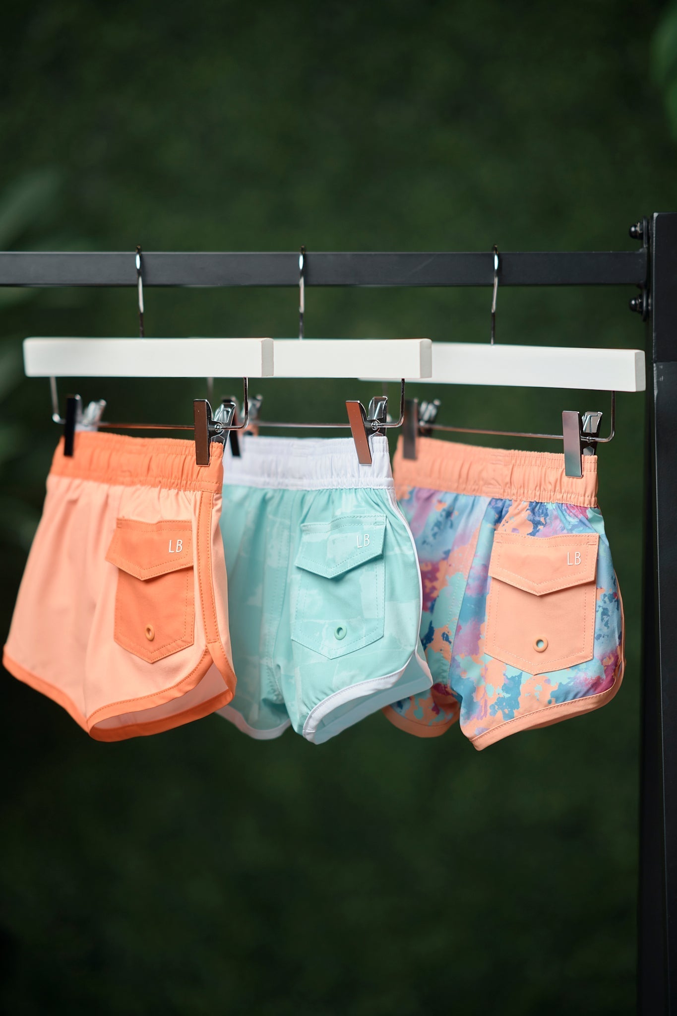Boy's Swim Short - Melon Watercolor